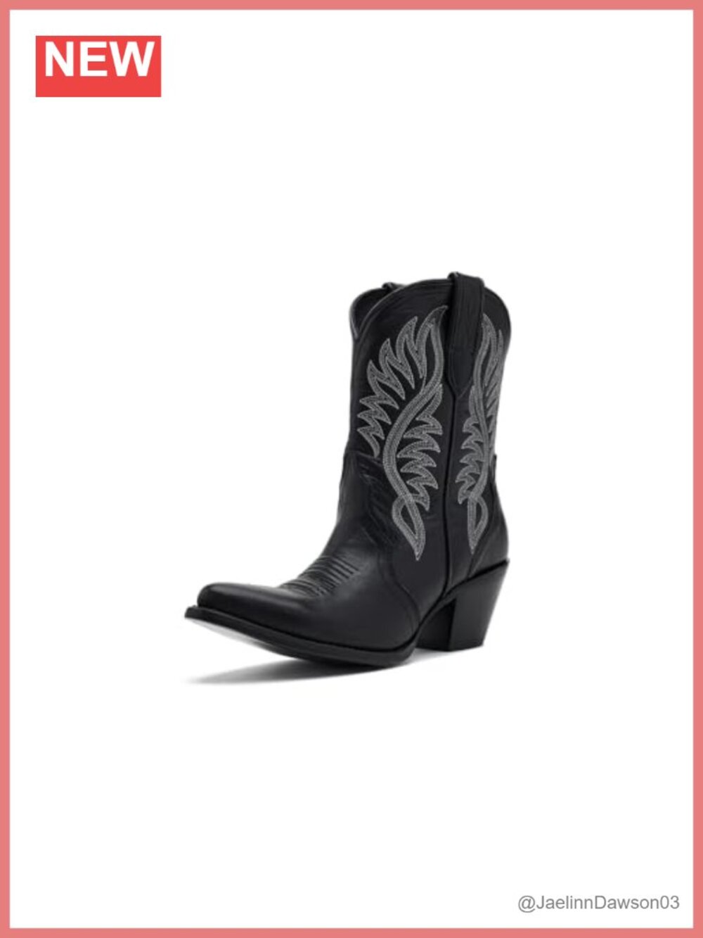 ARIAT Julietta Calf High Leather Boots Block Heel Pointed Toe
